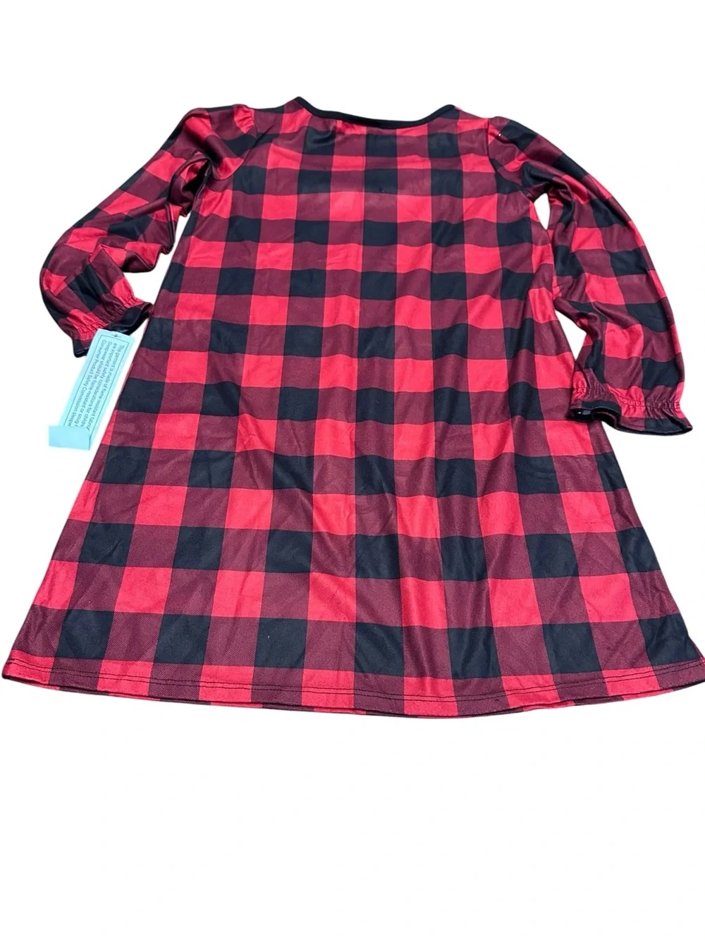 WonderShop Red Buffalo Plaid Kids Pajama gown